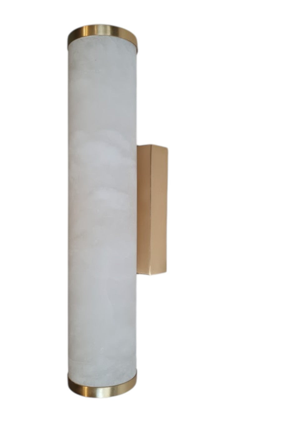 Natural Marble Cylinder Wall Sconce
