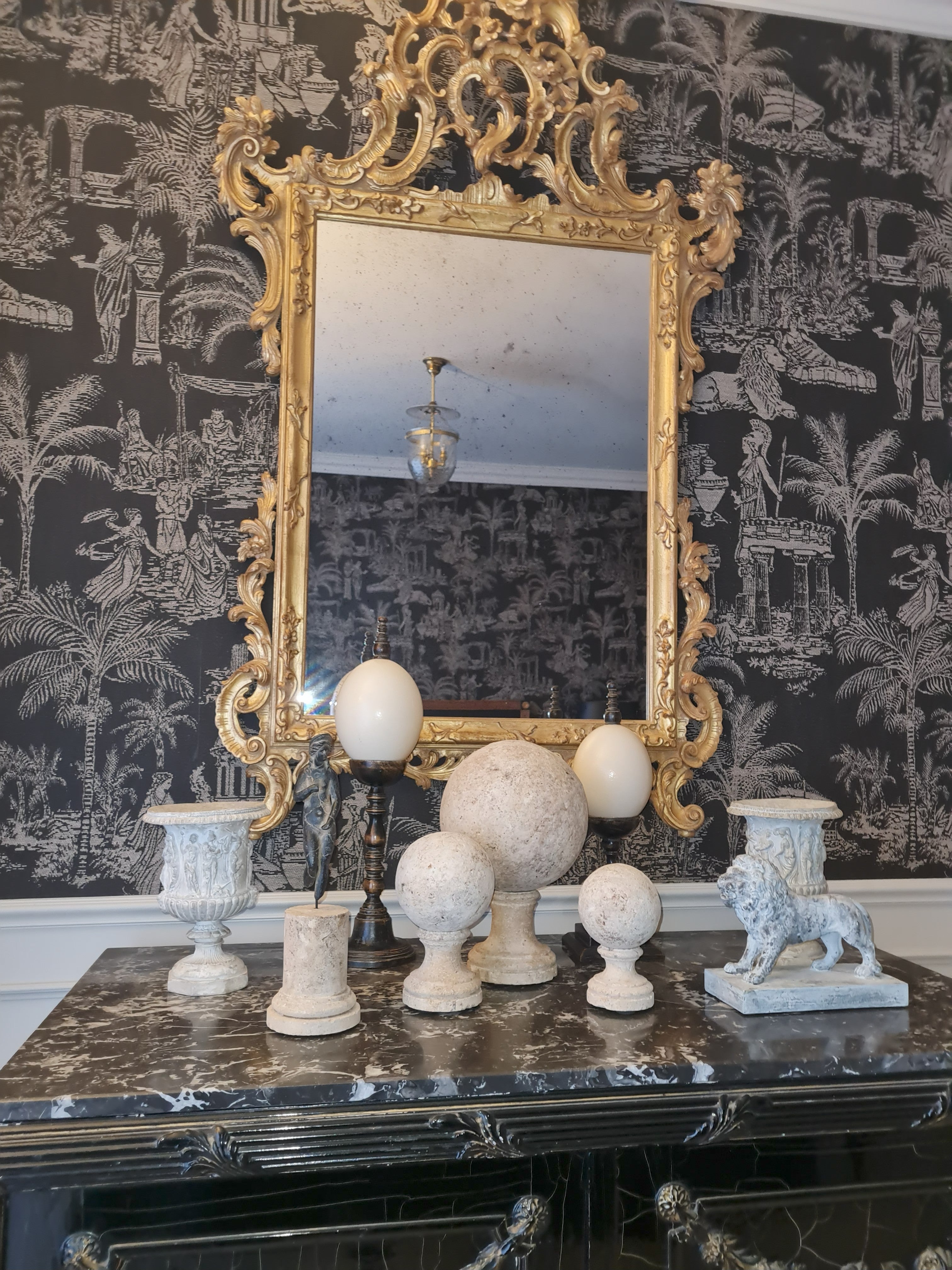 Set of 3 Sandstone Spheres