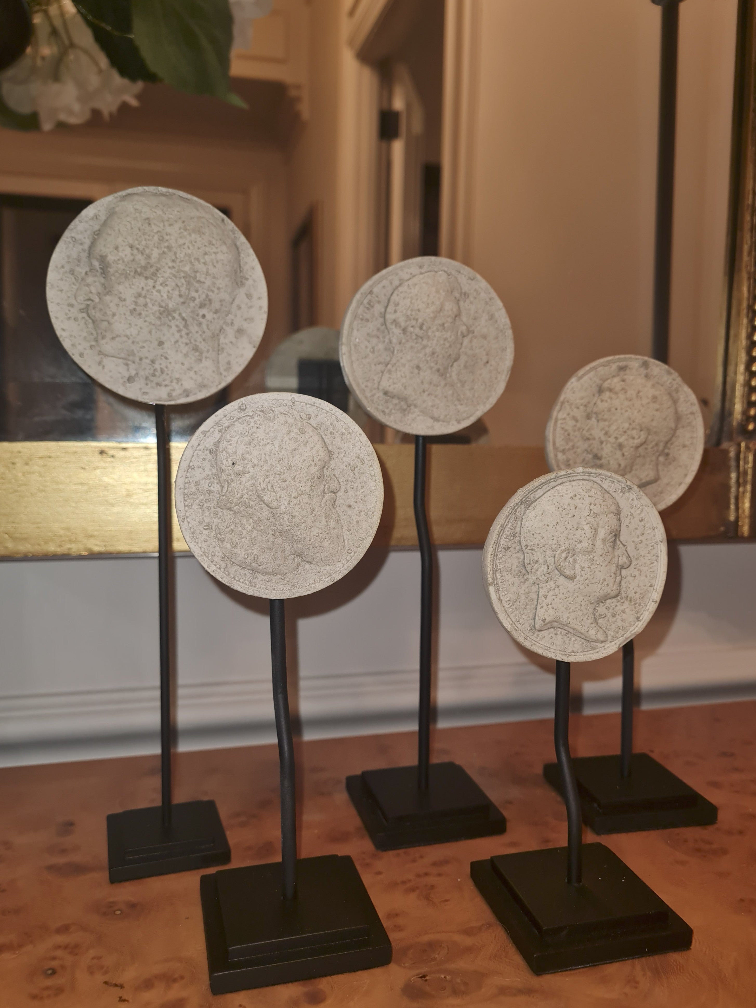 19th Century Medallions- Set of 5