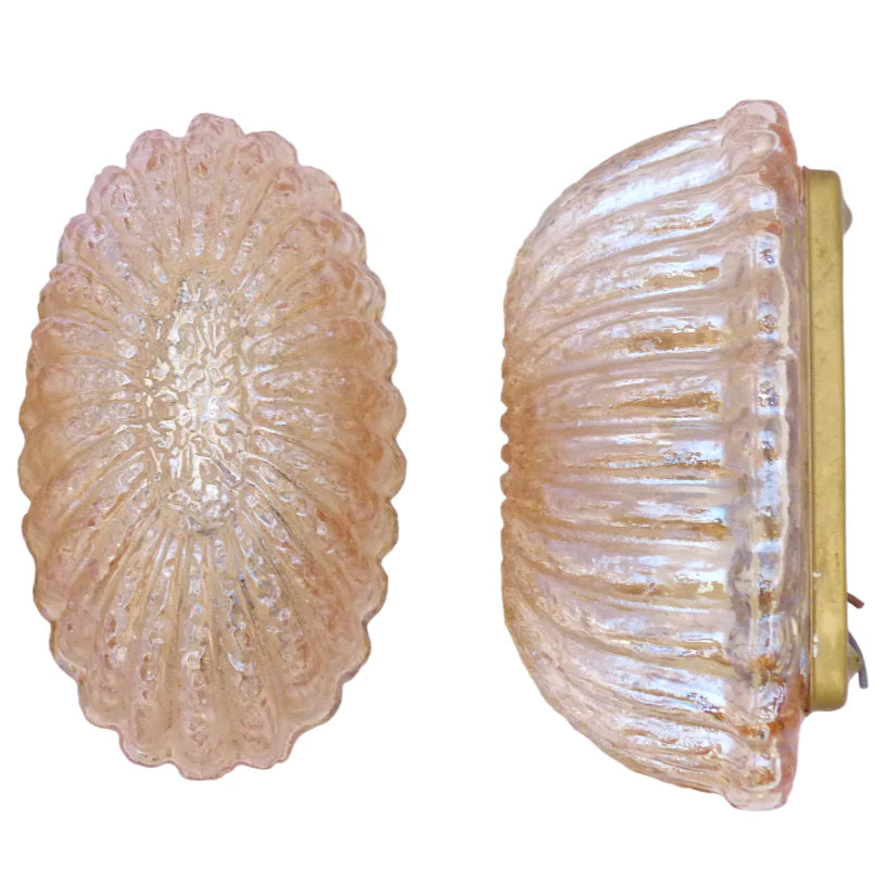 Glashütte LIMBURG Wall Light Sconce 1960's - Pair