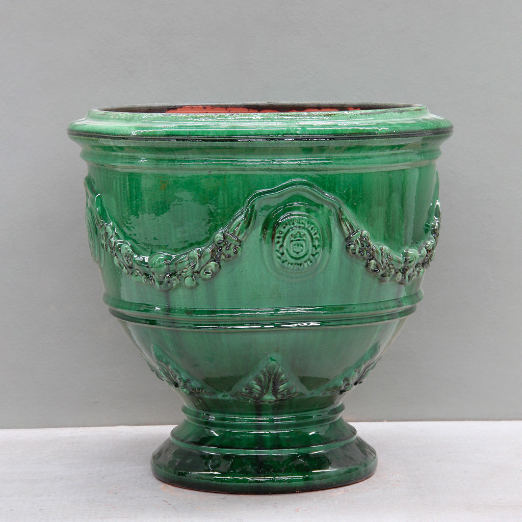 Green Glaze Versailles Traditional Anduze Coupe