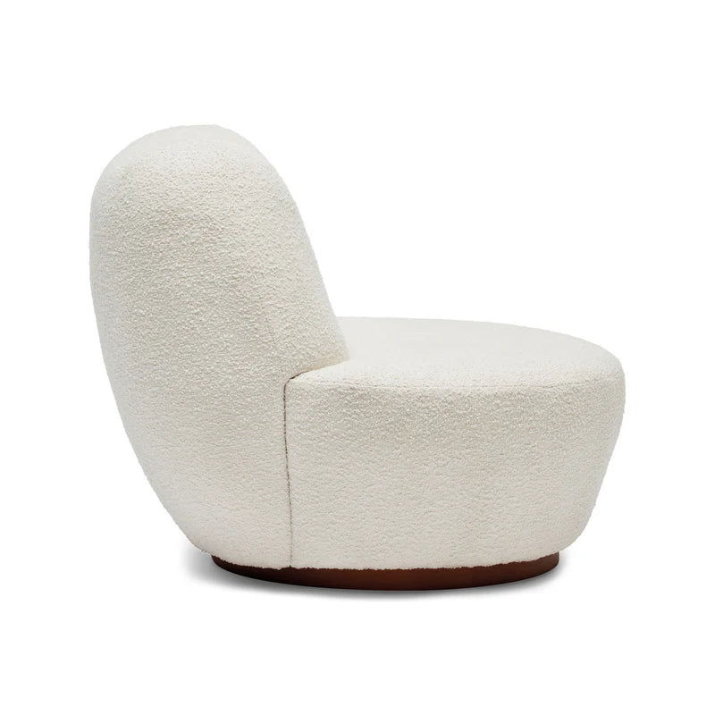 Pace White Boucle Occasional Chair
