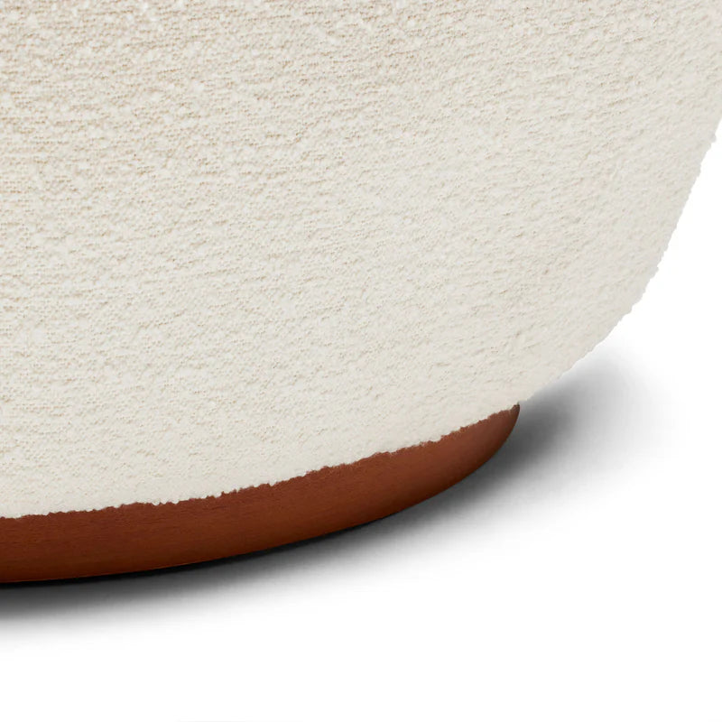 Pace White Boucle Occasional Chair