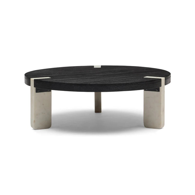 Marble and Timber Coffee Table