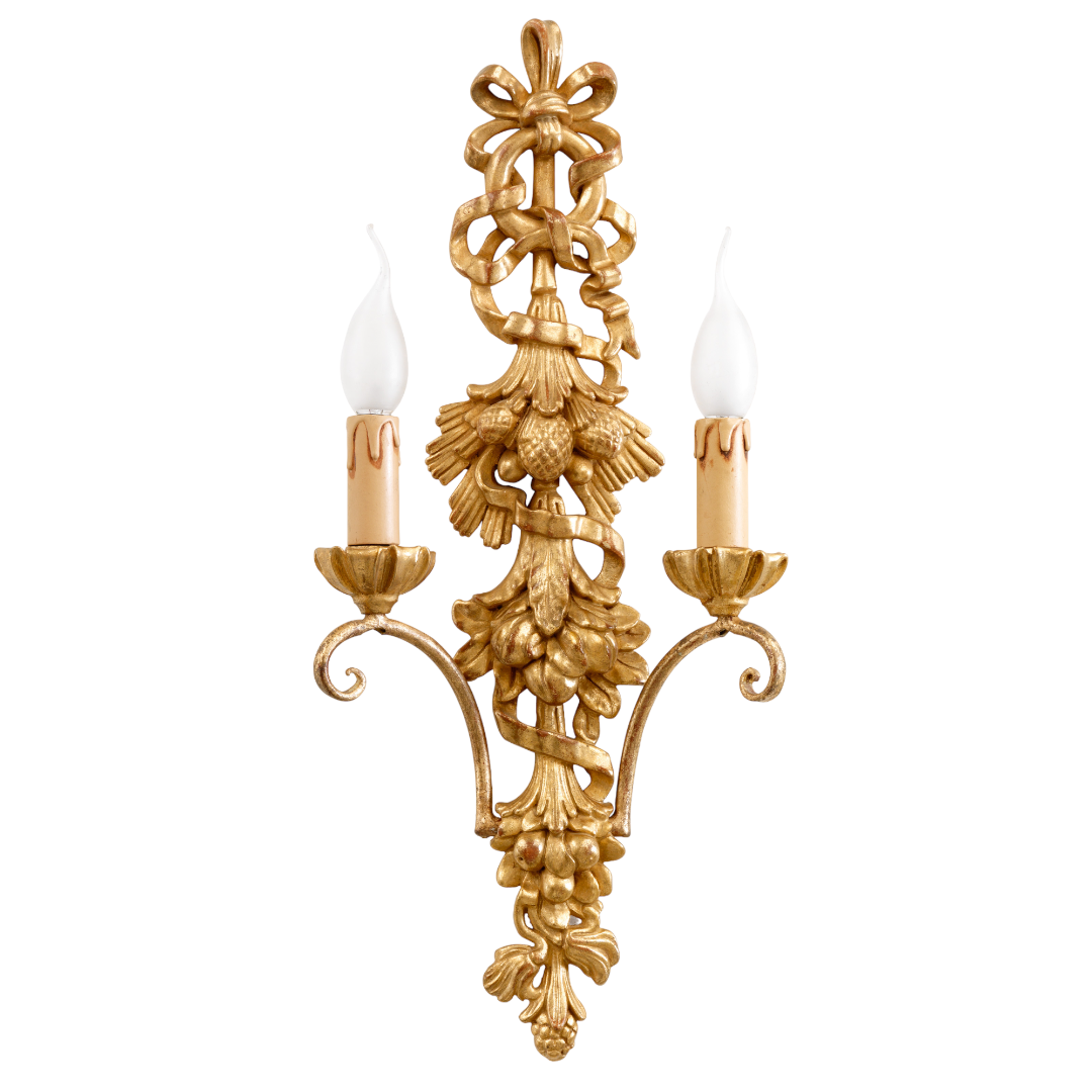 In Stock - Pair Tuscan Style Wall Sconce - 18th Century Style