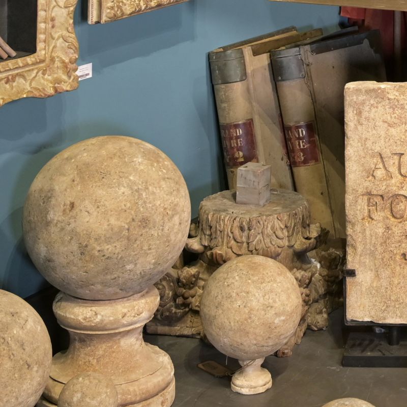 Set of 3 Sandstone Spheres