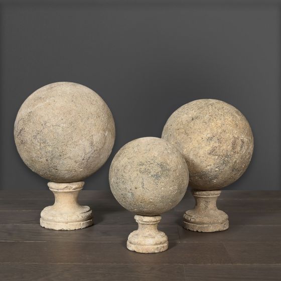 Set of 3 Sandstone Spheres
