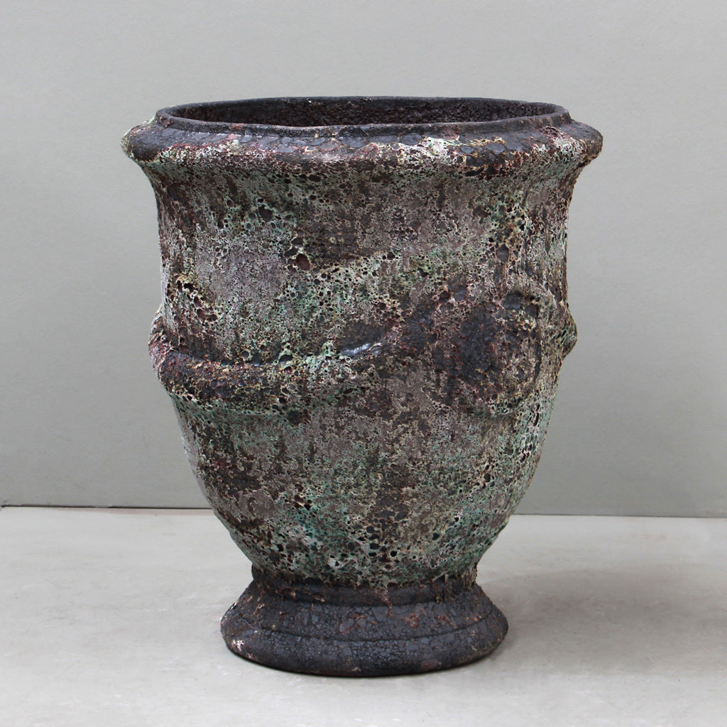 Oceanic Midnight Green French Urn