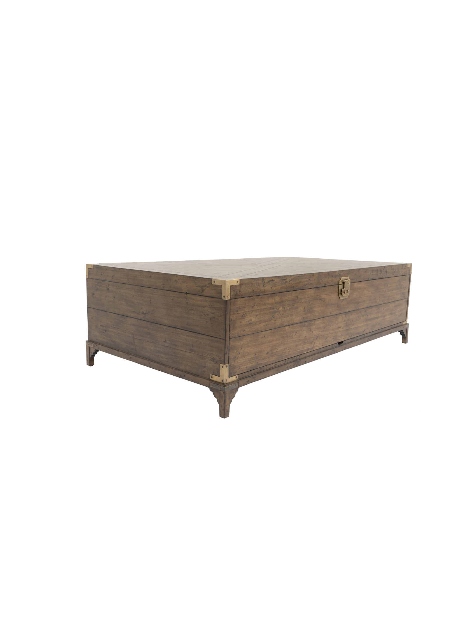 British Colonial Campaign Coffee Table