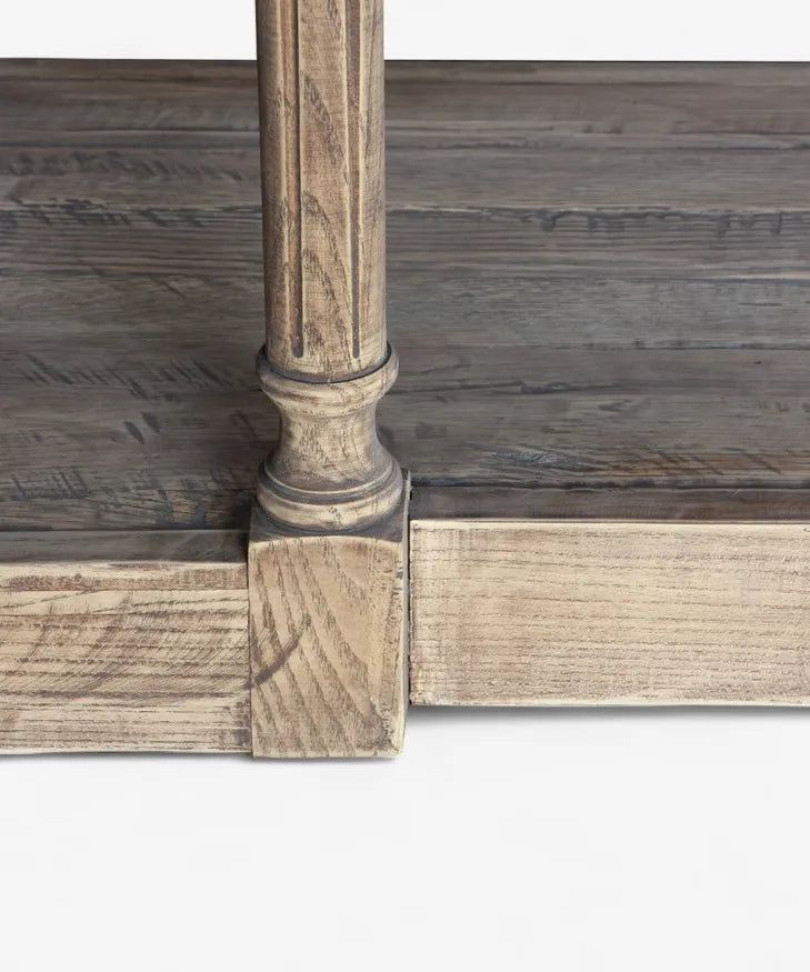 Breakfront Oak Hall Table