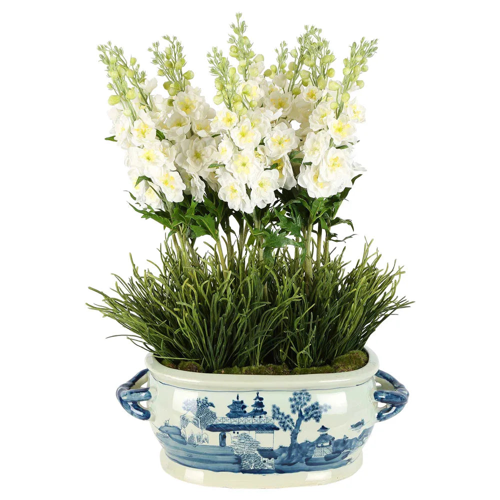 White Delphinium Arrangement