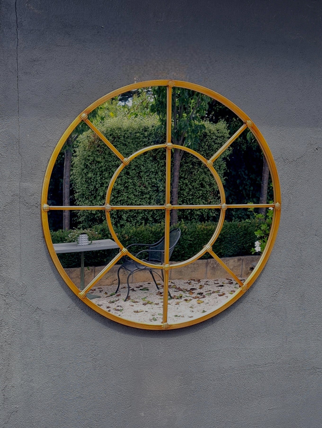 French Styled Round Mirror