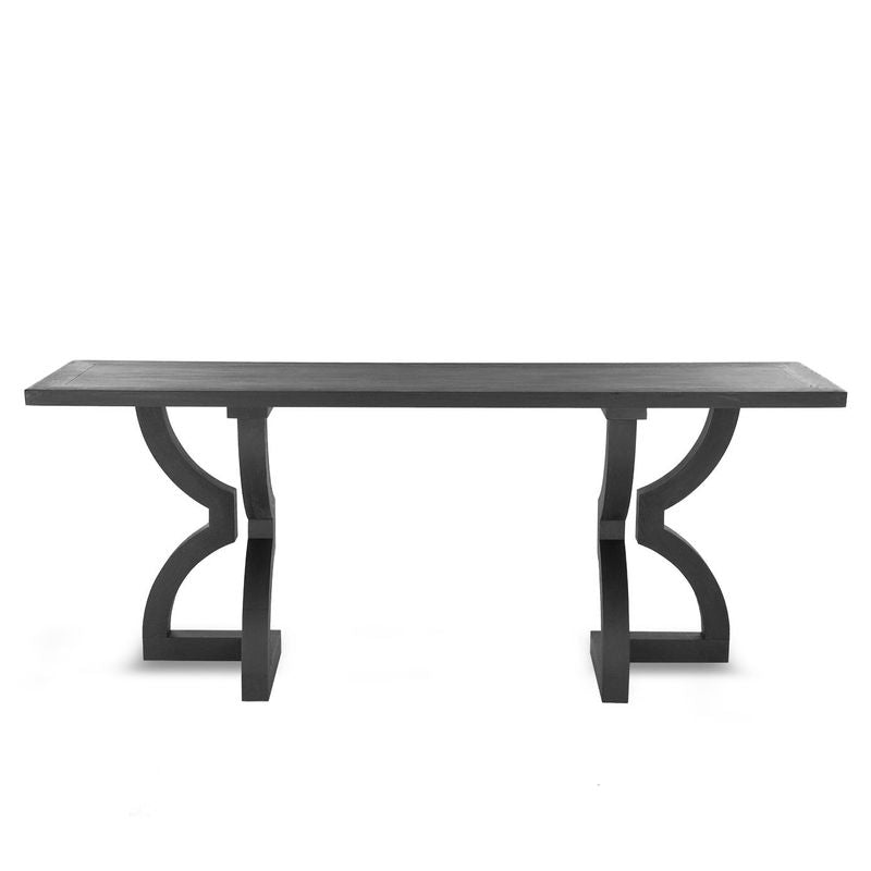 Houga Console Satin Black Oak