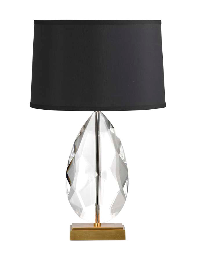 Crystal Rock Table Lamp with Empire Shade