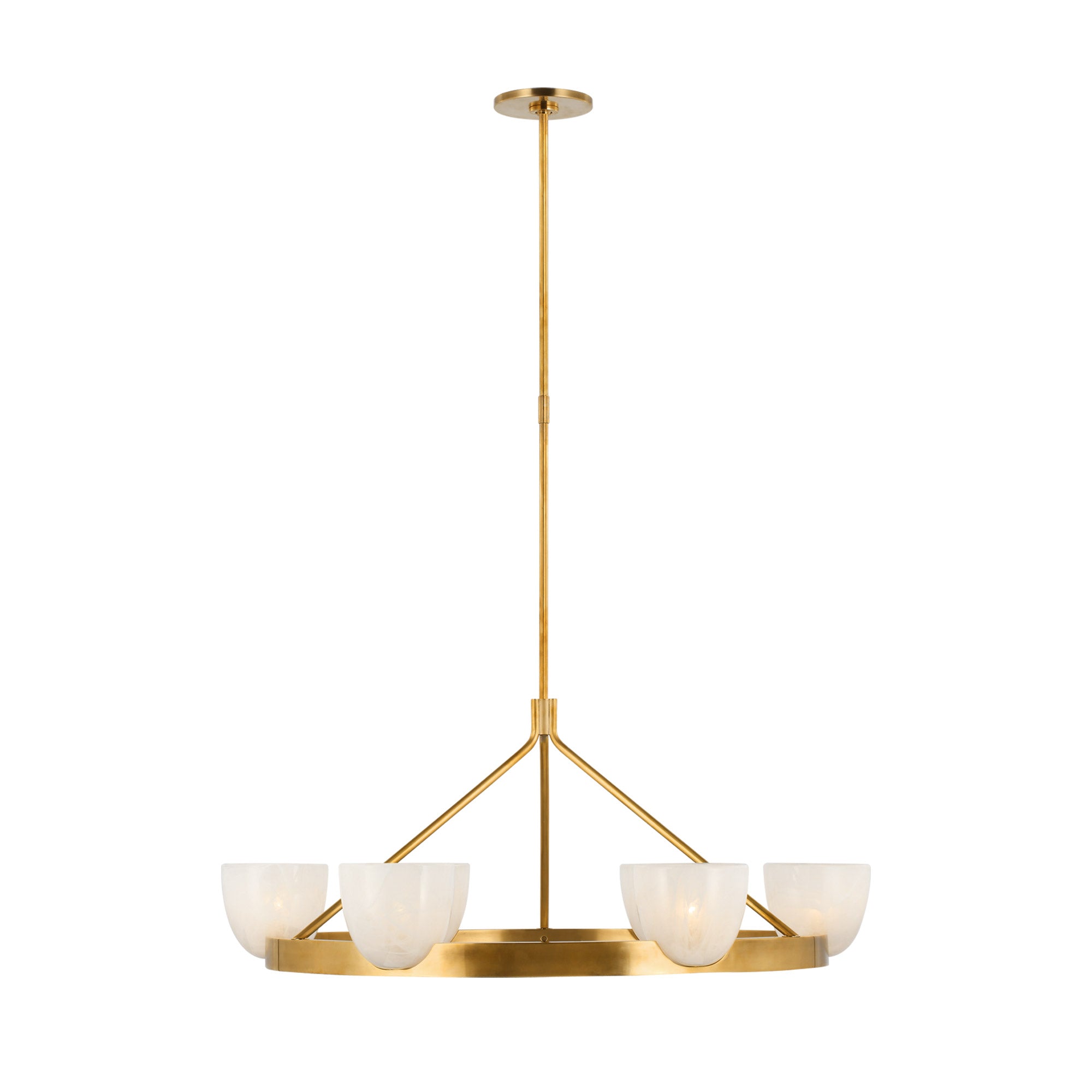 Visual Comfort AERIN Carola Large Ring Chandelier - Brass