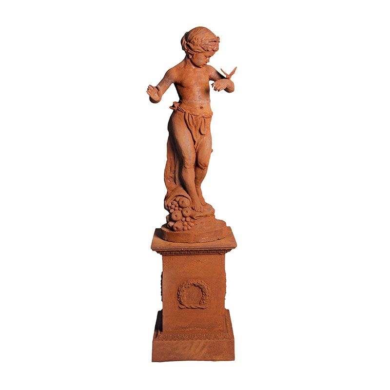 Cast Iron Statue on Base