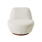 Pace White Boucle Occasional Chair