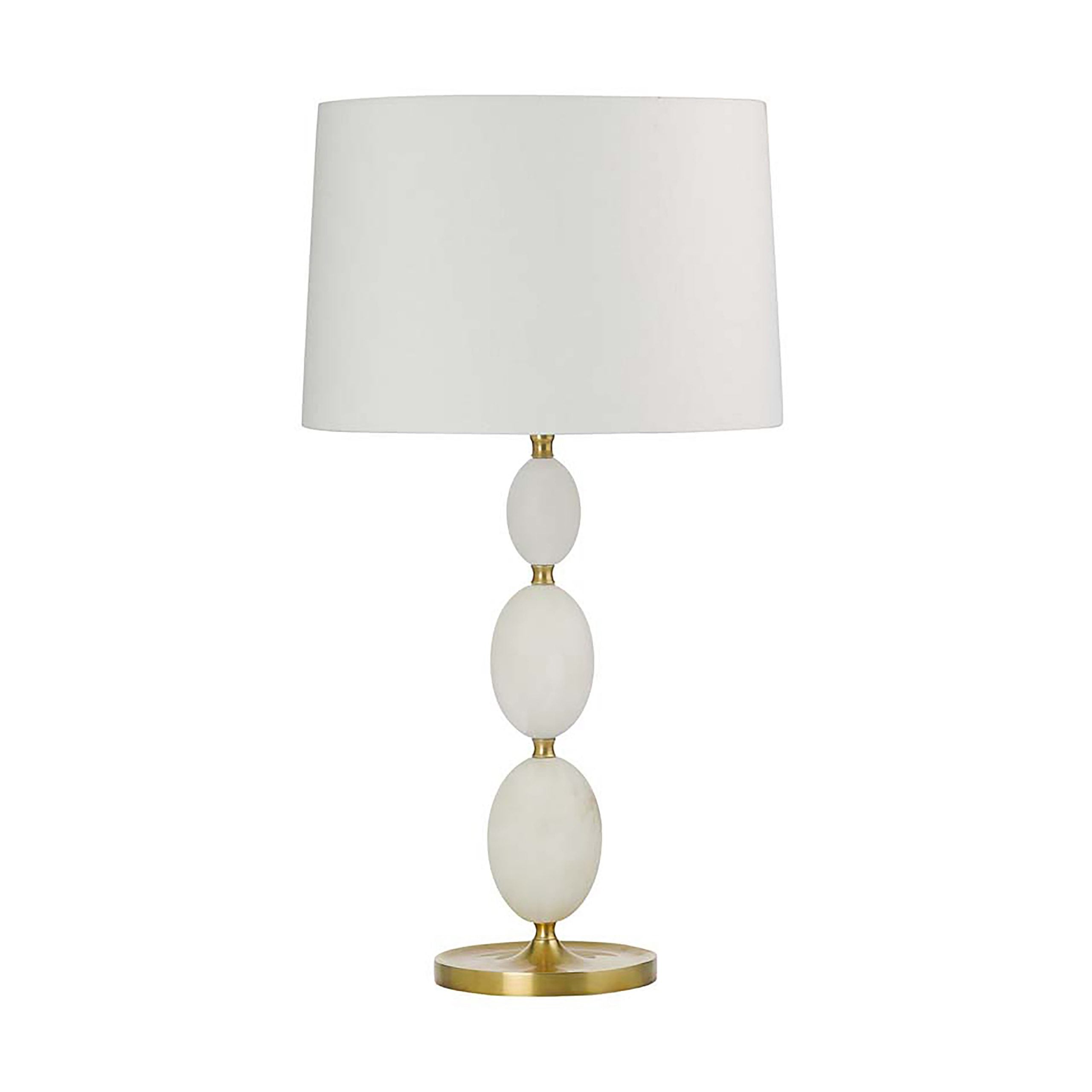 Brass & Alabaster Table Lamp