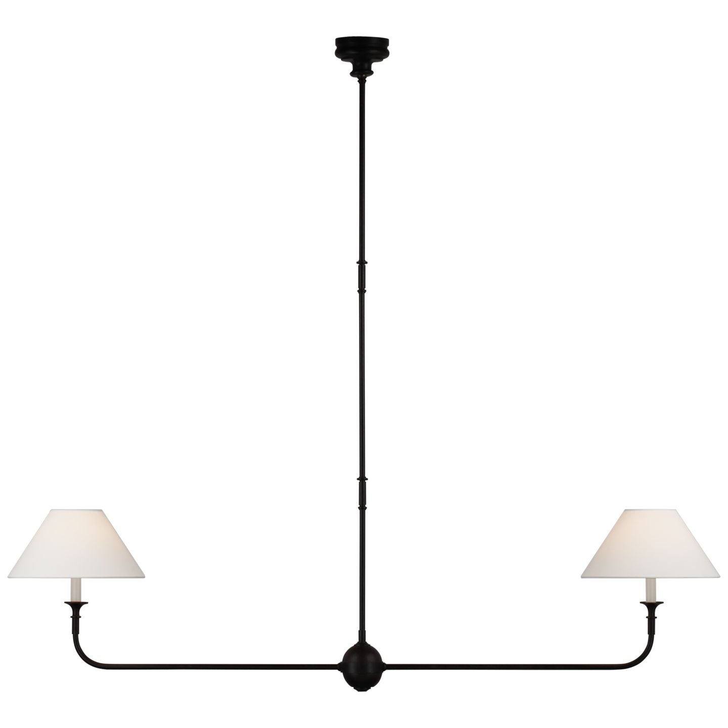 Thomas O'Brien Piaf Large Two Light Linear Pendant