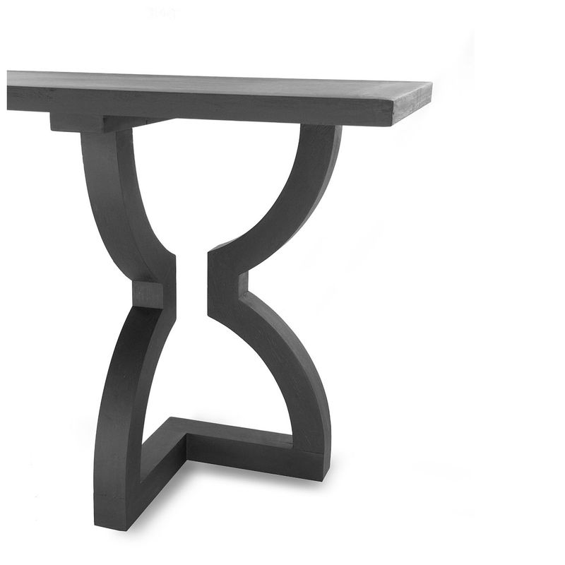 Houga Console Satin Black Oak