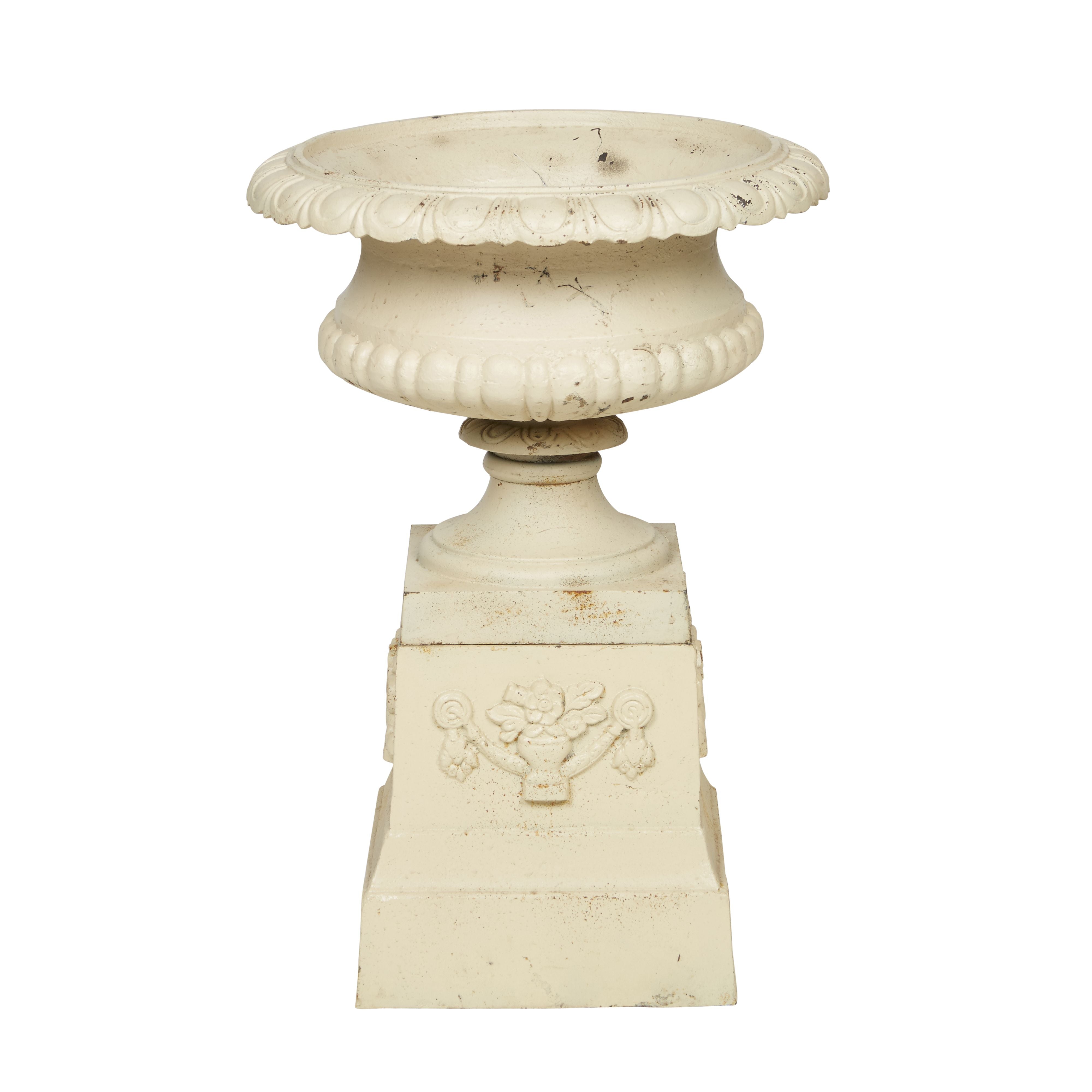 Toscano Cast Iron Urn and Base Set