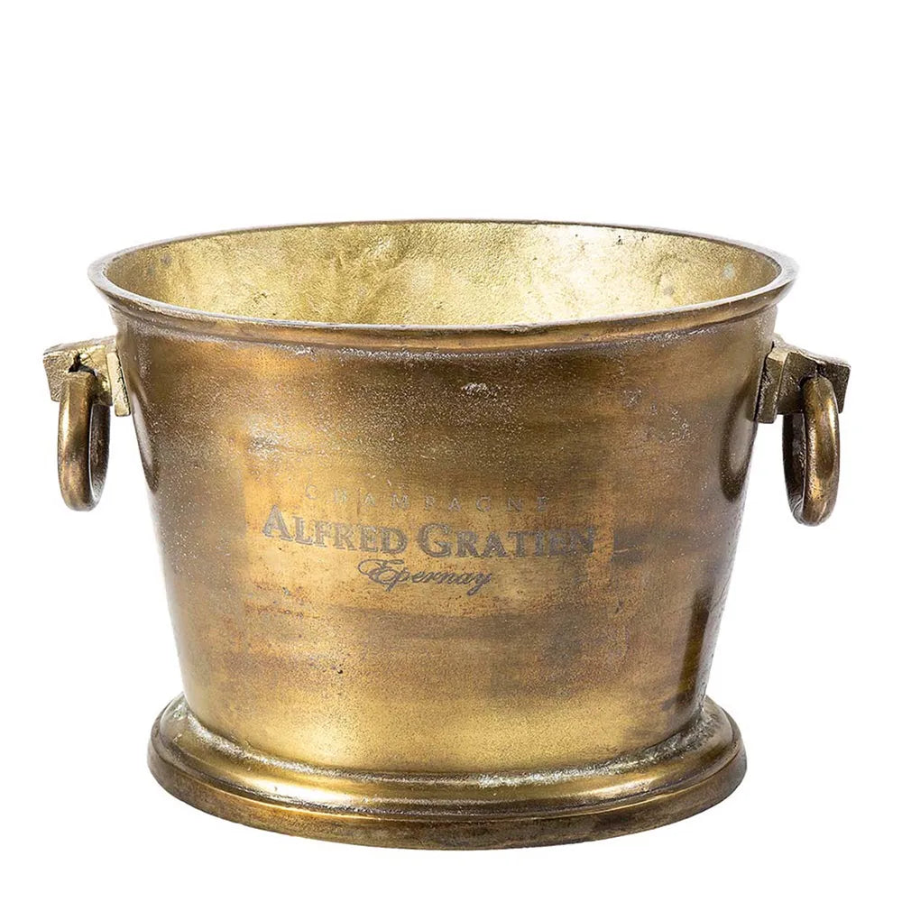 Oval Ice Bucket - Brass