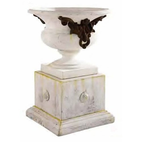 Grande Val Dosne Urn and Plinth set - Pietro Stoneware