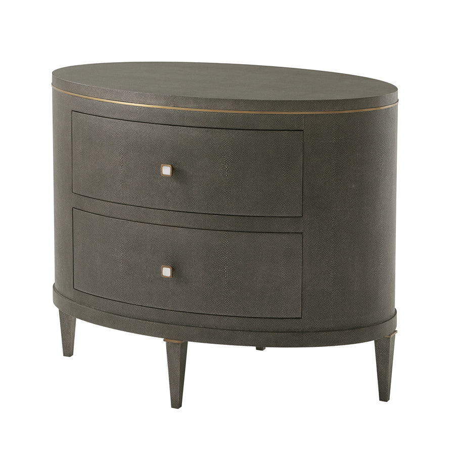 Theodore Alexander Eli Oval Nightstand