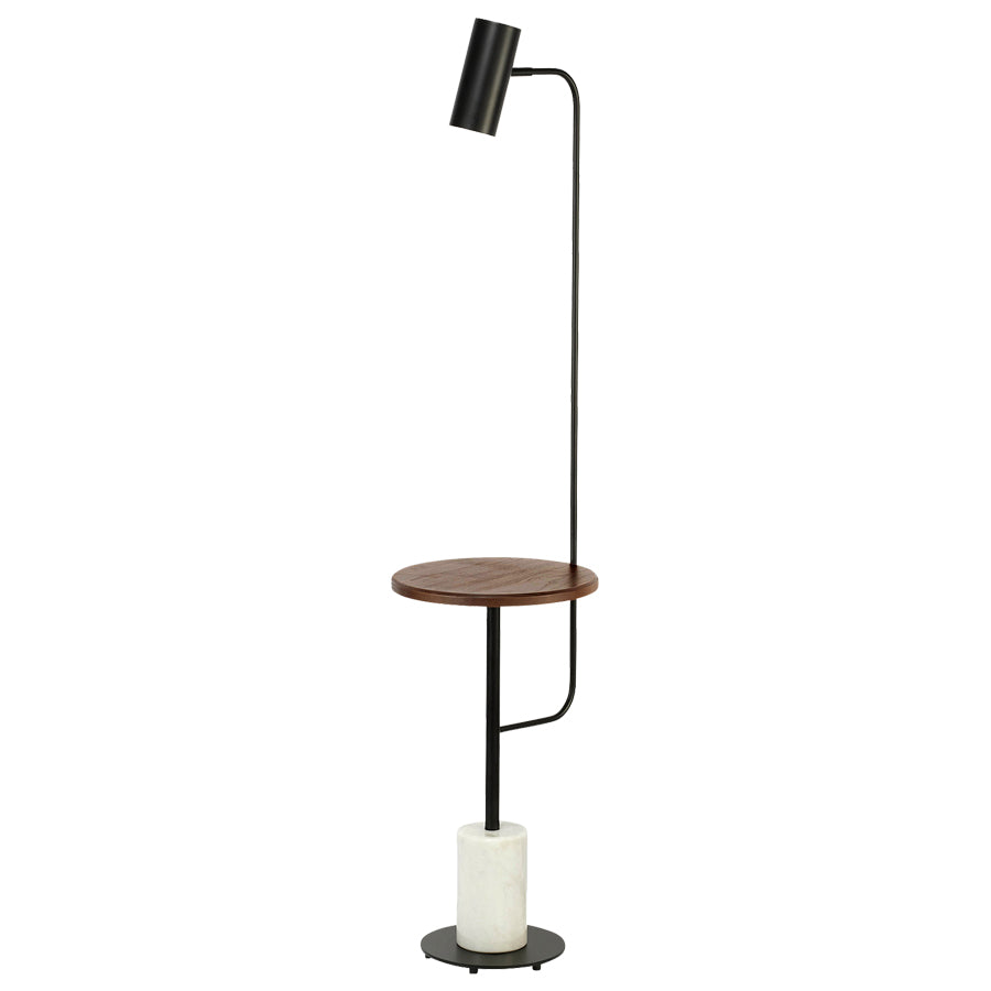 Disson Functional Floor Lamp with Table Top and Marble Base