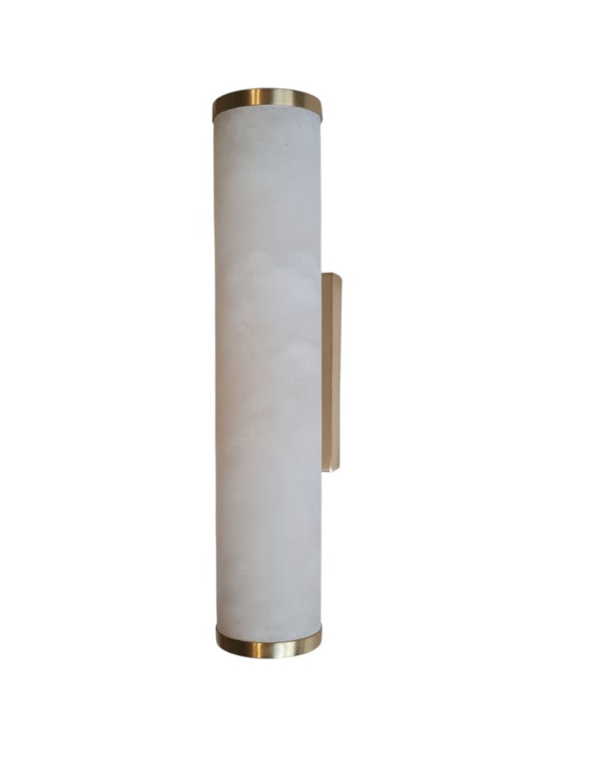 Natural Marble Cylinder Wall Sconce