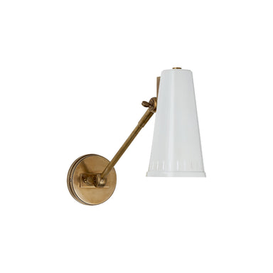 Antonio Wall Lamp – adjustable arm for versatile lighting, designed by Thomas O'Brien for functional elegance.