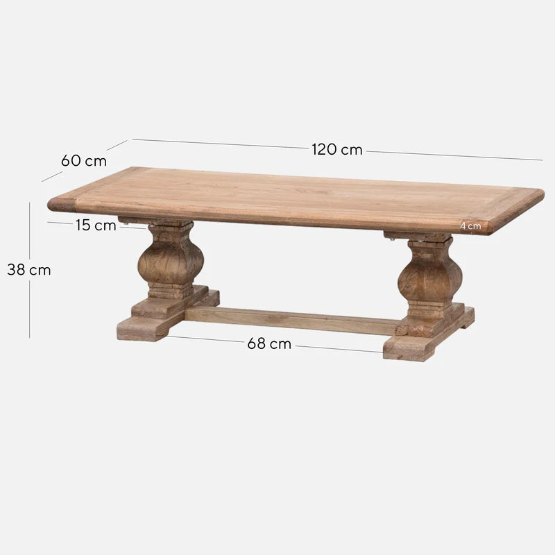 Classic Pedestal coffee table