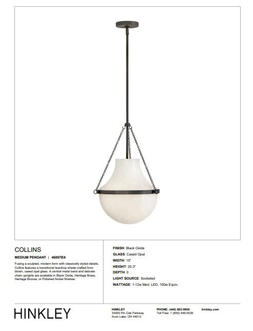 Hinkley Lighting - Collins Pendant