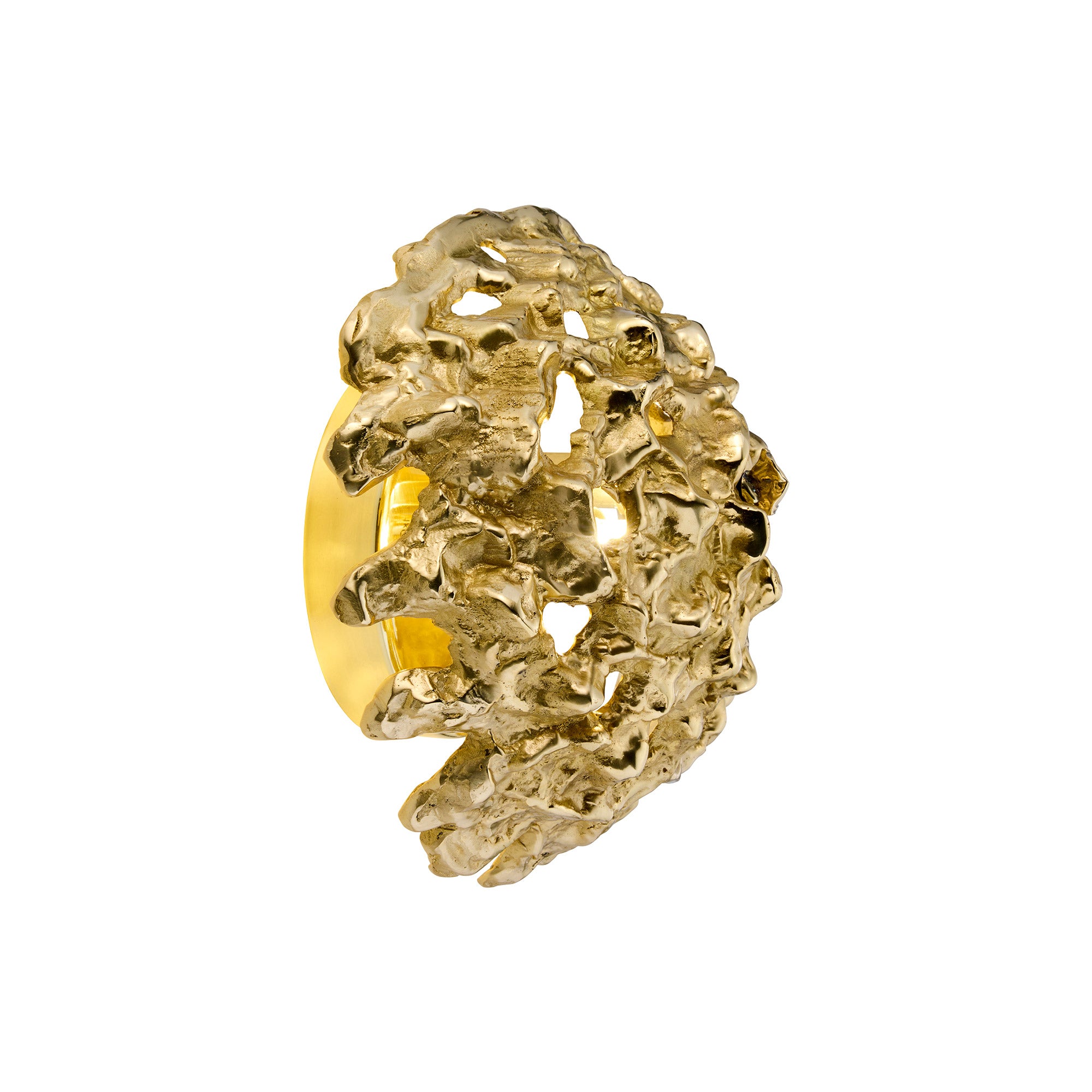 Esperia Meteorite Wall Light (Polished Brass)