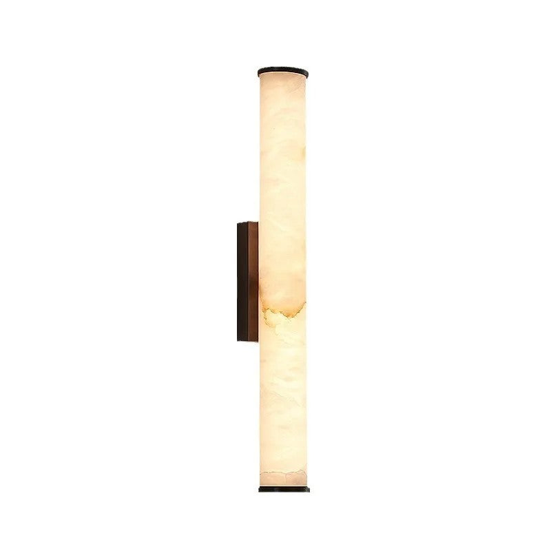 Natural Marble Cylinder Wall Sconce