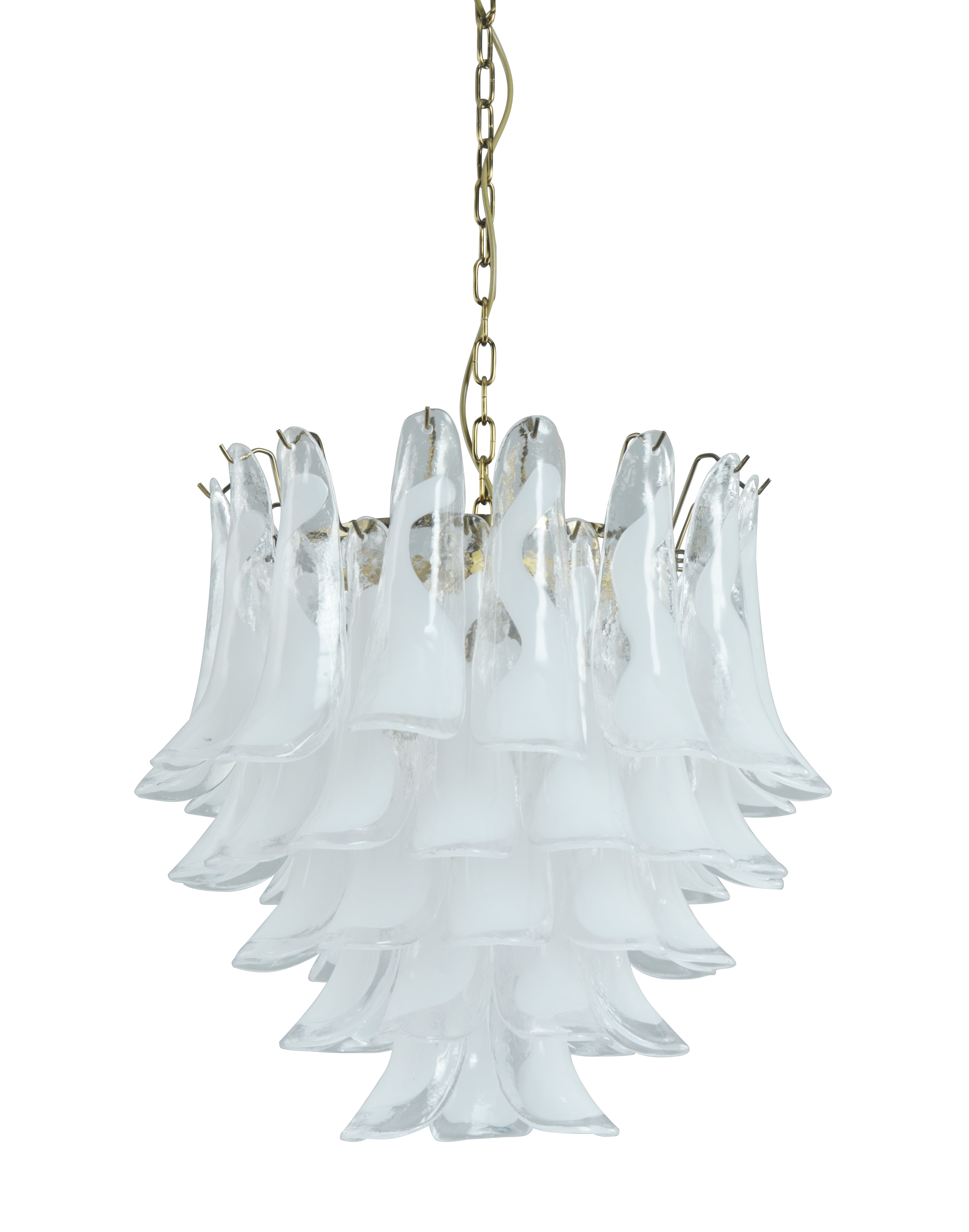 Madeleine Chandelier - White Glass