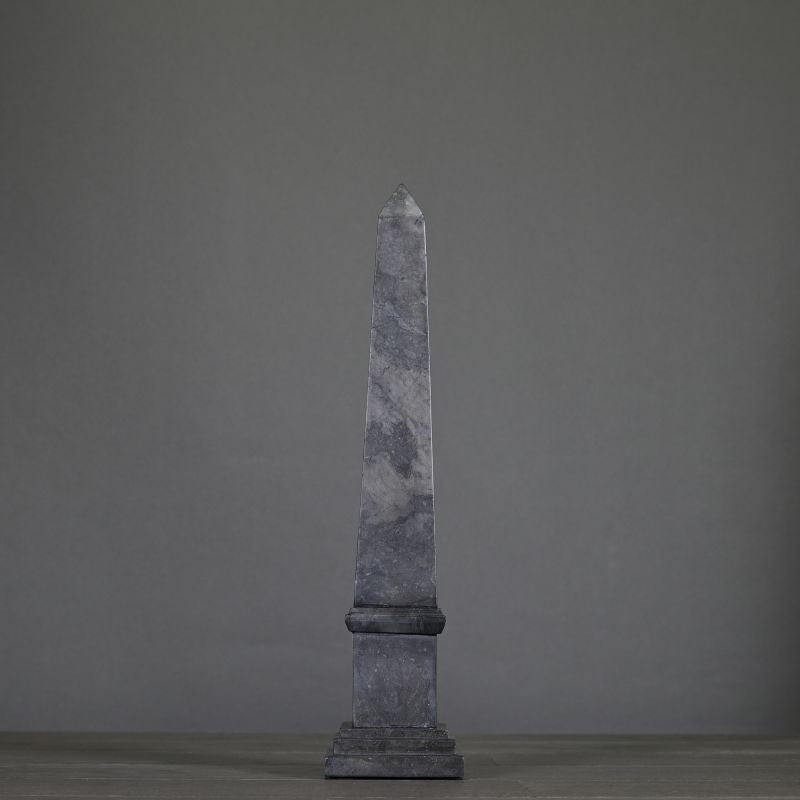 Grey-Black Marble Obelisk