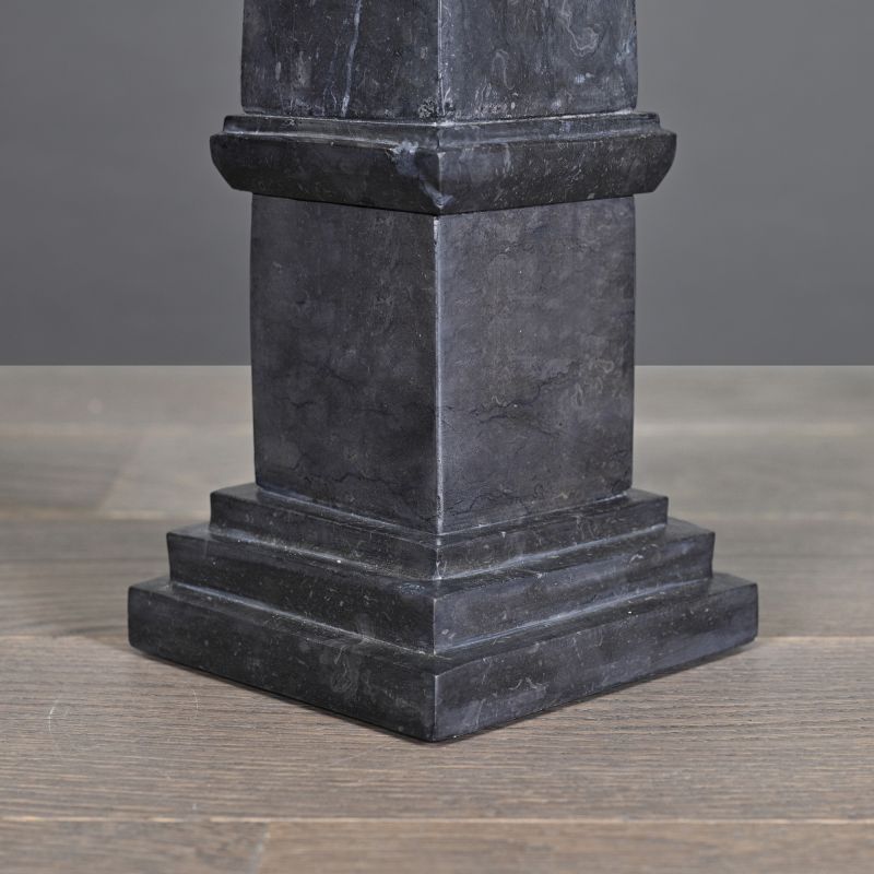 Grey-Black Marble Obelisk