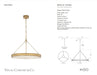 Matthew 30″ Chandelier – elegant alabaster disk suspended by Bronze or Soft Brass for a sophisticated touch.