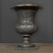 19th-Century Medici Vase Replica – handcrafted in grey-black marble with an aged patina for authentic classical elegance.