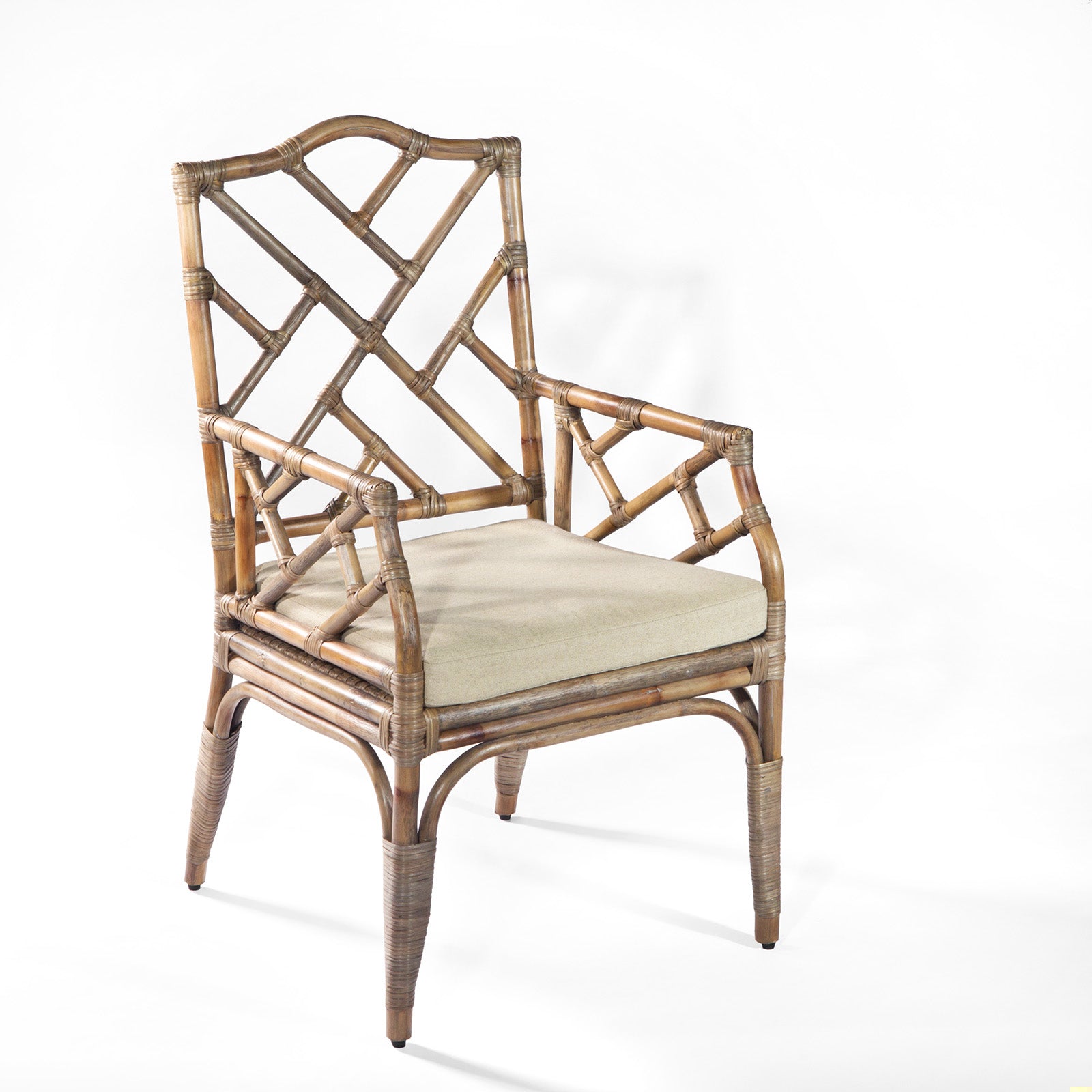 Chippendale Rattan Dining Armchair