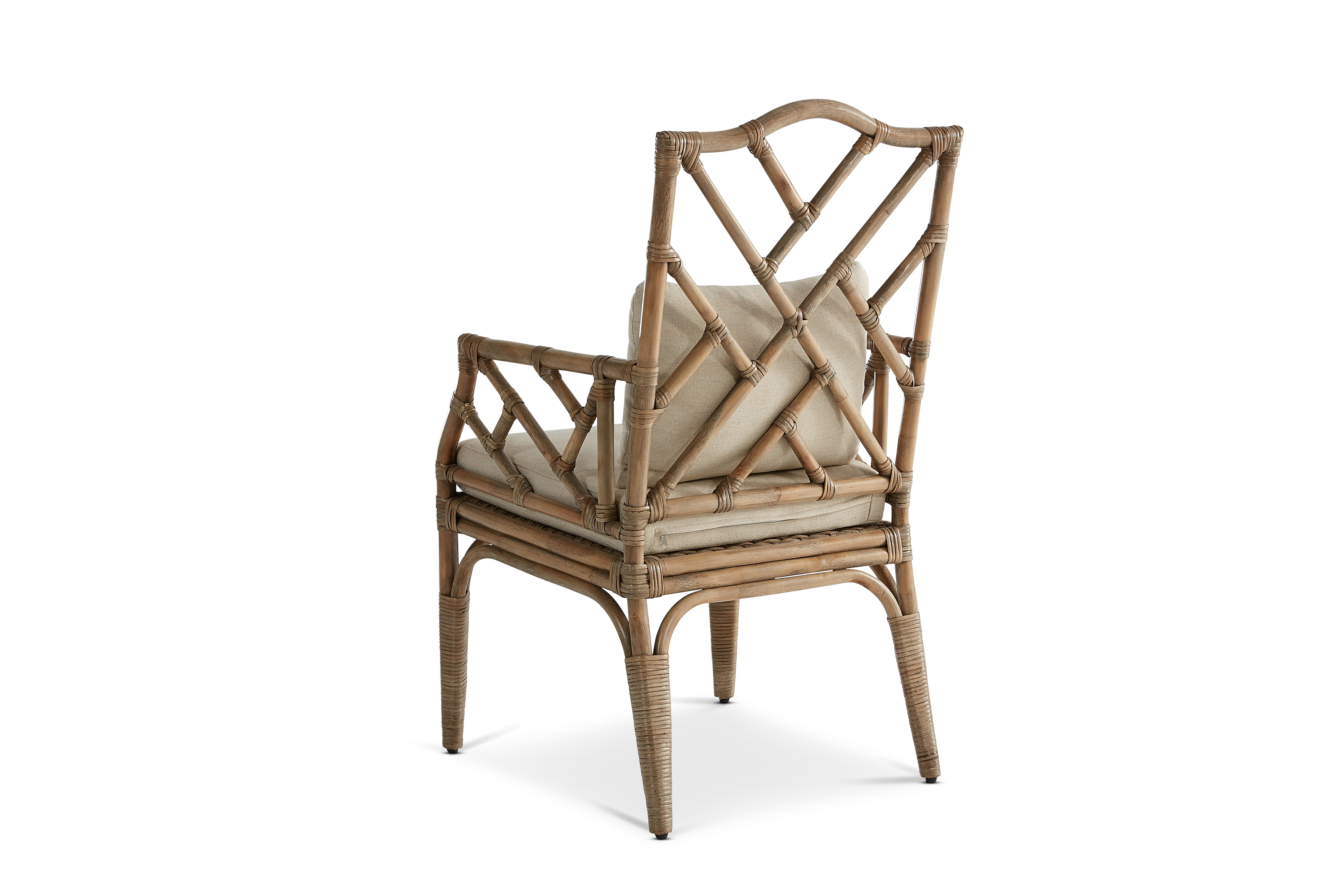 Chippendale Rattan Dining Armchair