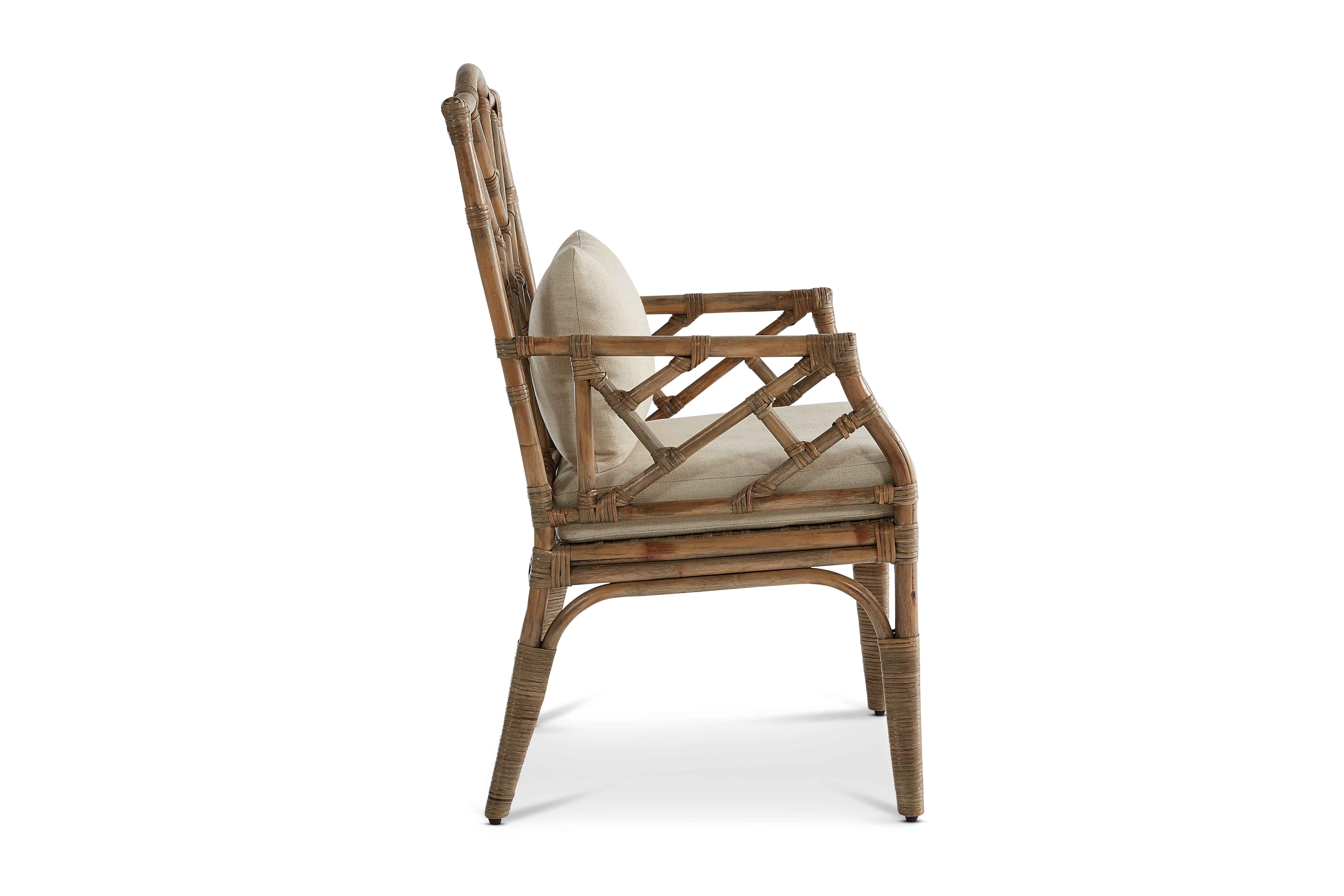 Chippendale Rattan Dining Armchair