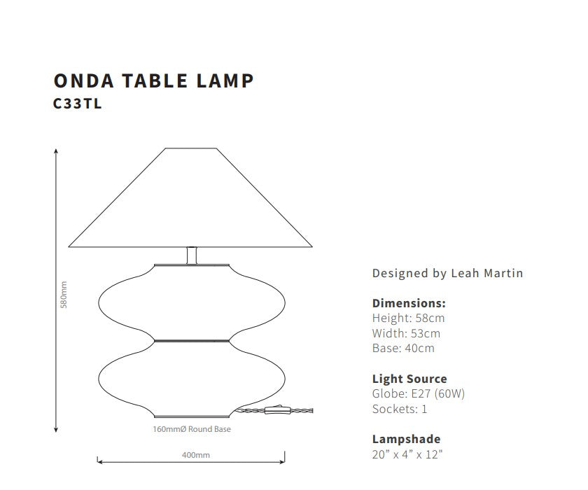 Onda Table Lamp