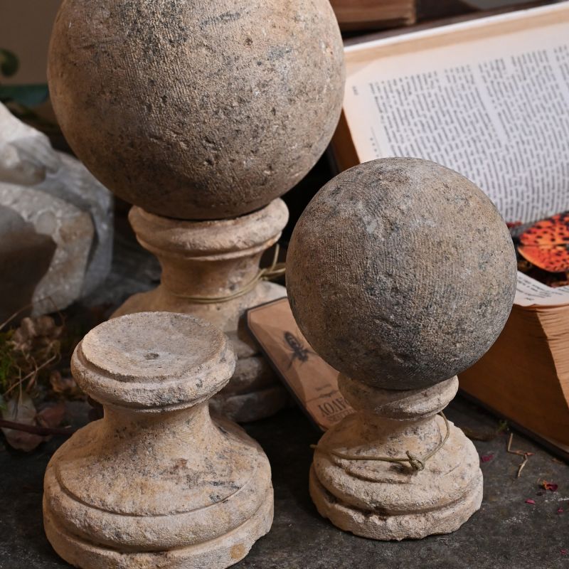 Set of 3 Sandstone Spheres