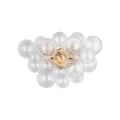 Talia Large Sconce – tiered design with swirled glass globes, blending traditional style with contemporary elegance, by Julie Neill.