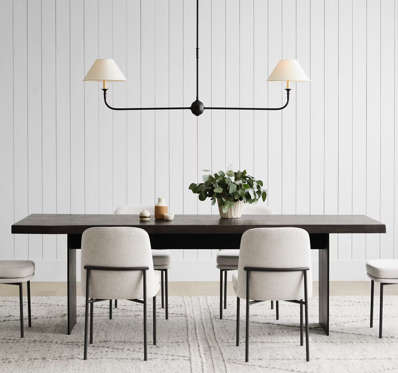 Thomas O'Brien Piaf Large Two Light Linear Pendant
