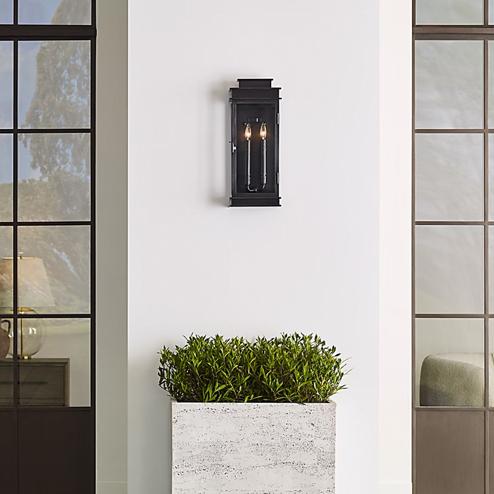 Visual Comfort Chapman & Myers Linear Mini Wall Lantern