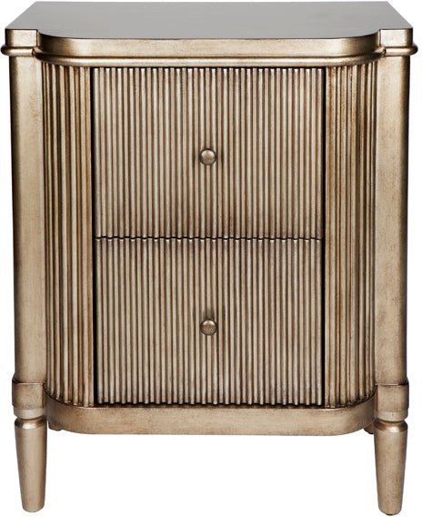 Adelle Bedside Table - Antique Gold - Oscar and Mila