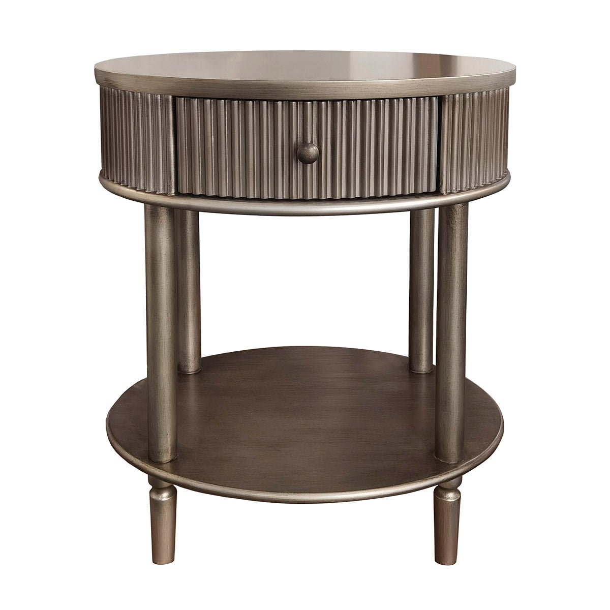 Adelle Oval Bedside Table - Oscar and Mila